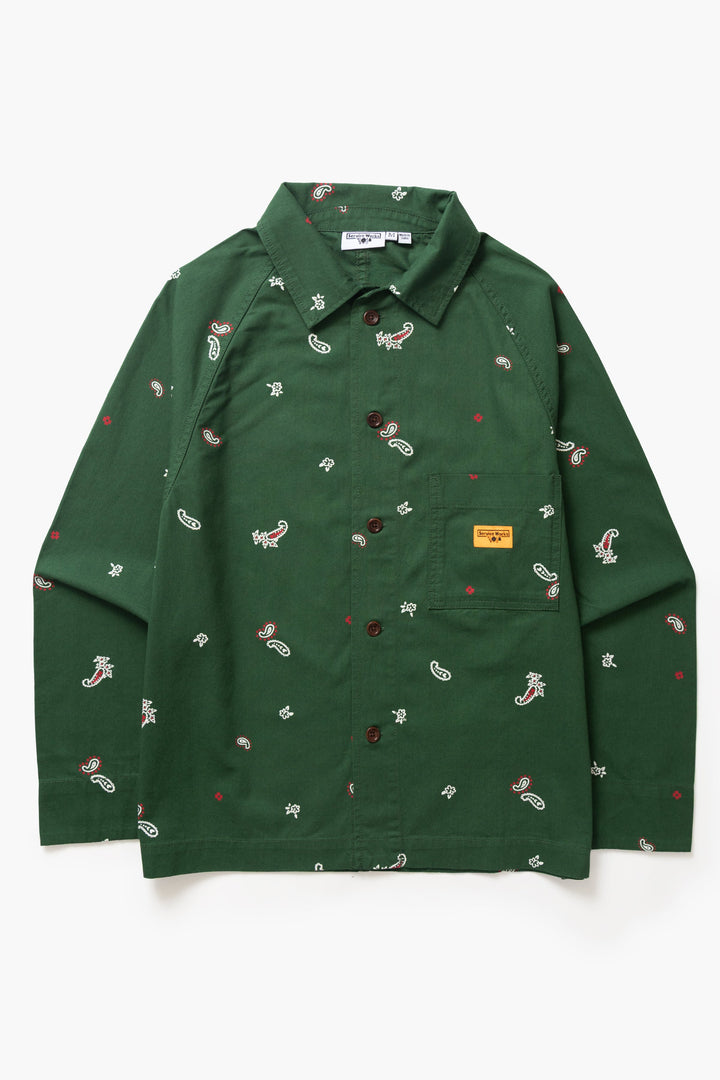 Service Works - Paisley Front Of House Jacket - Forest