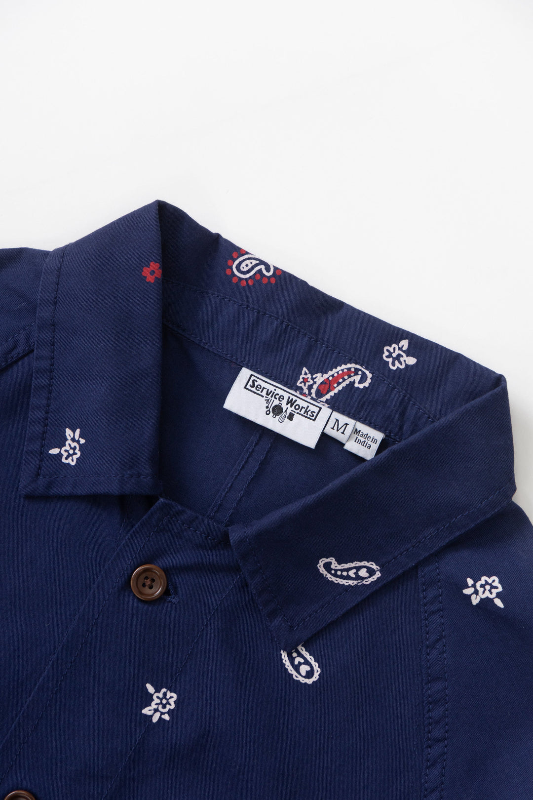 Service Works - Paisley Front Of House Jacket - Royal