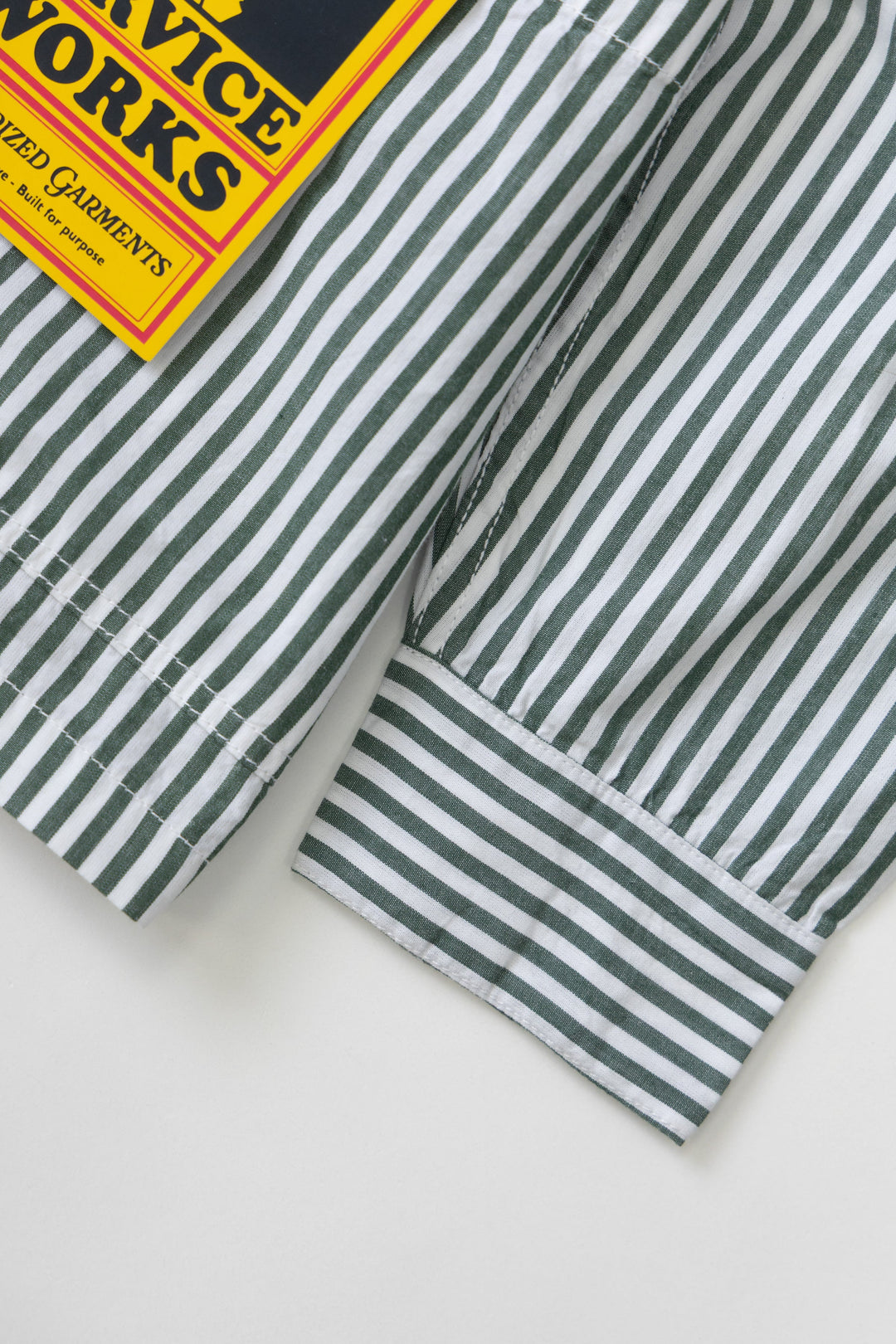 Service Works - Poplin Stripe Waiter Shirt - Forest