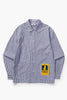 Service Works - Poplin Stripe Waiter Shirt - Royal