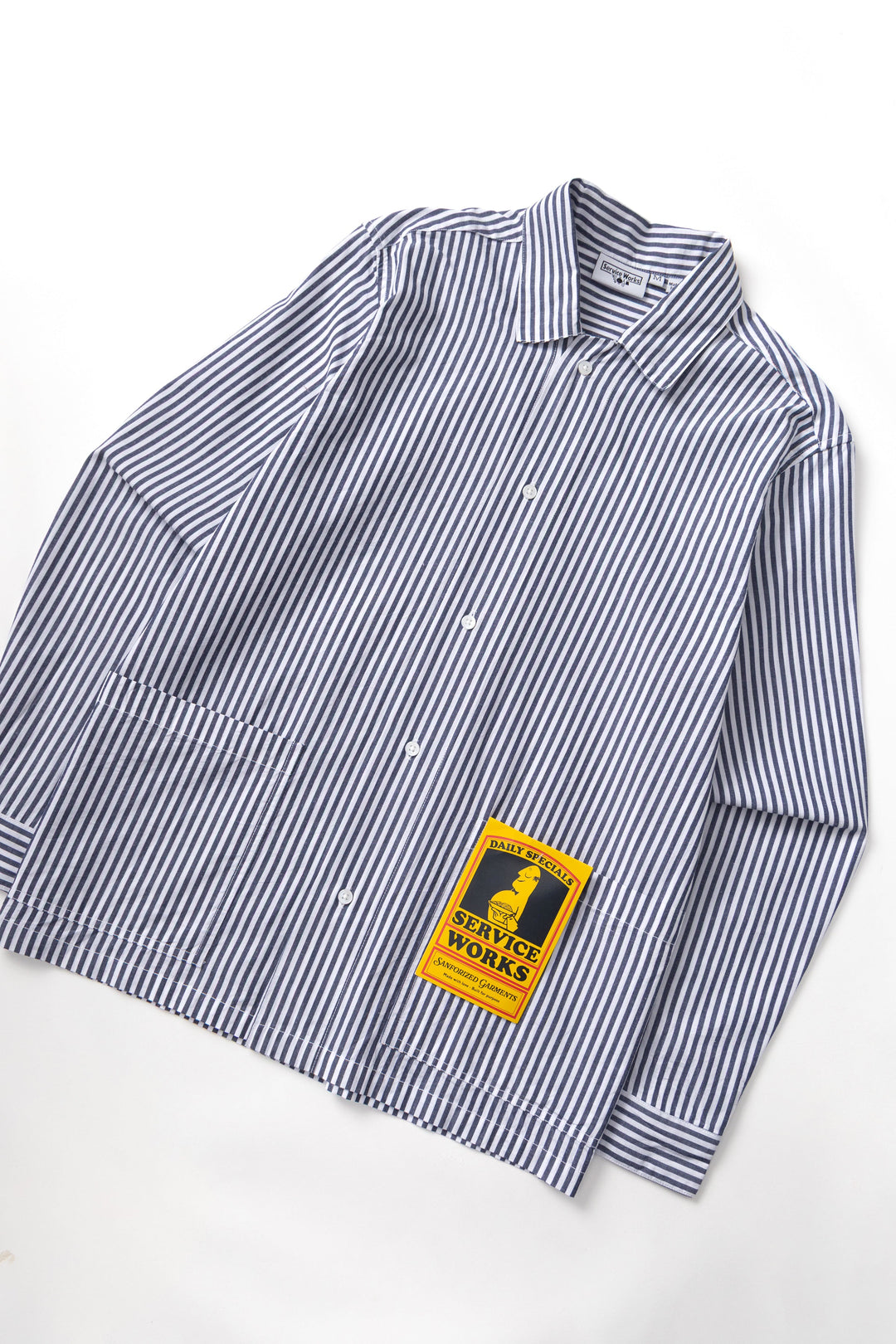 Service Works - Poplin Stripe Waiter Shirt - Royal