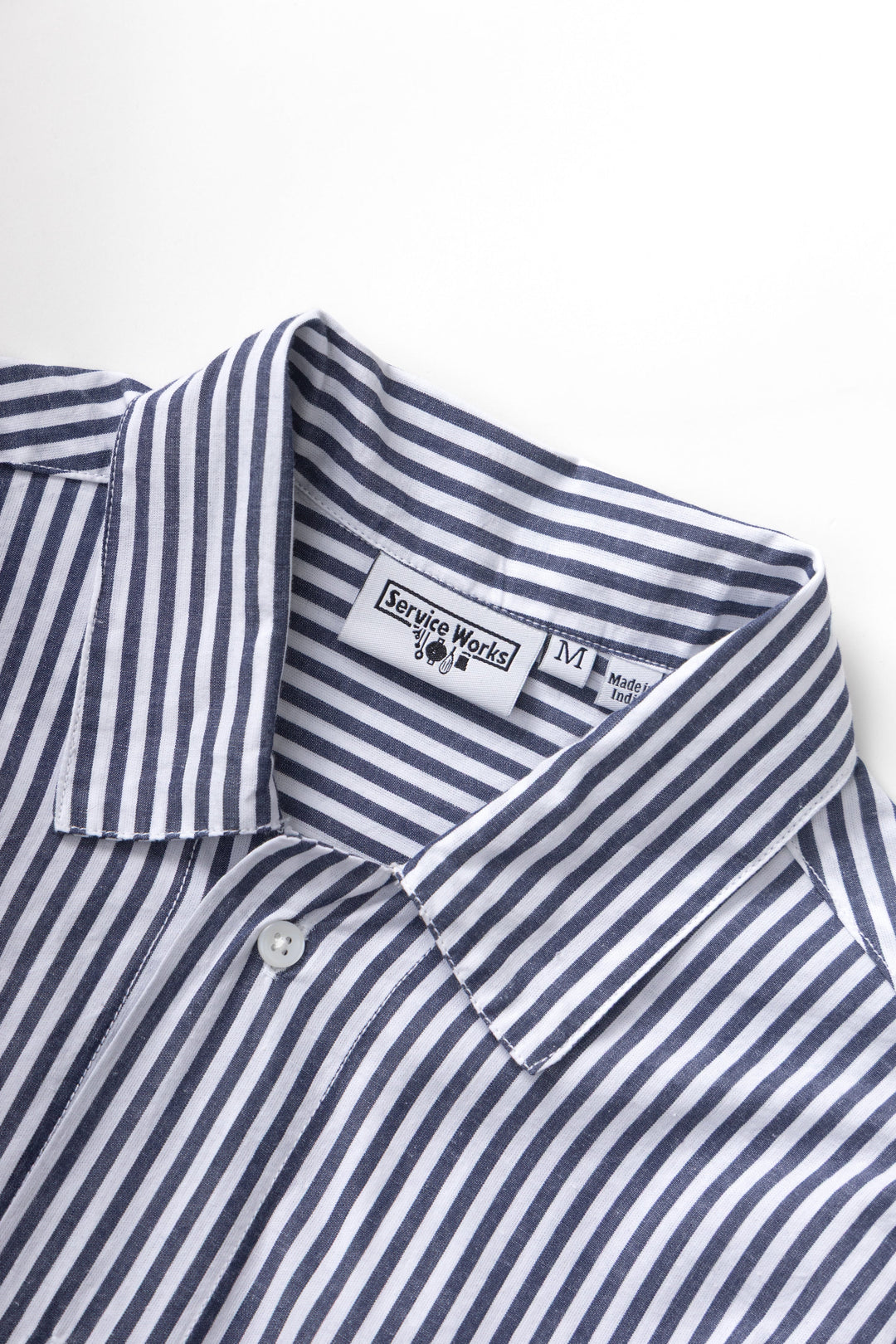 Service Works - Poplin Stripe Waiter Shirt - Royal