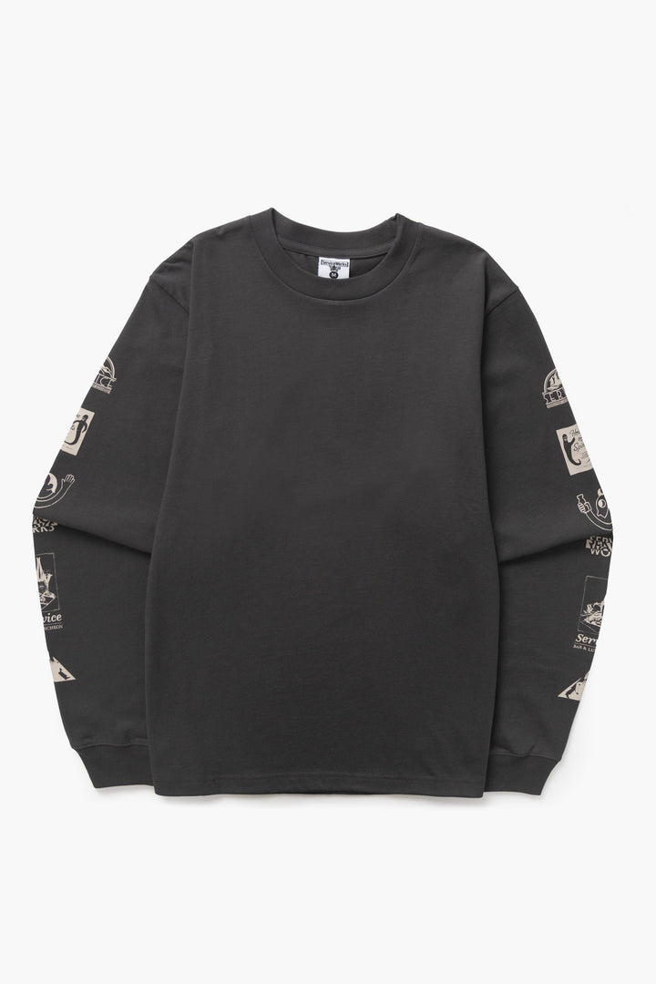 Service Works - Bootleg Long Sleeve Tee - Charcoal