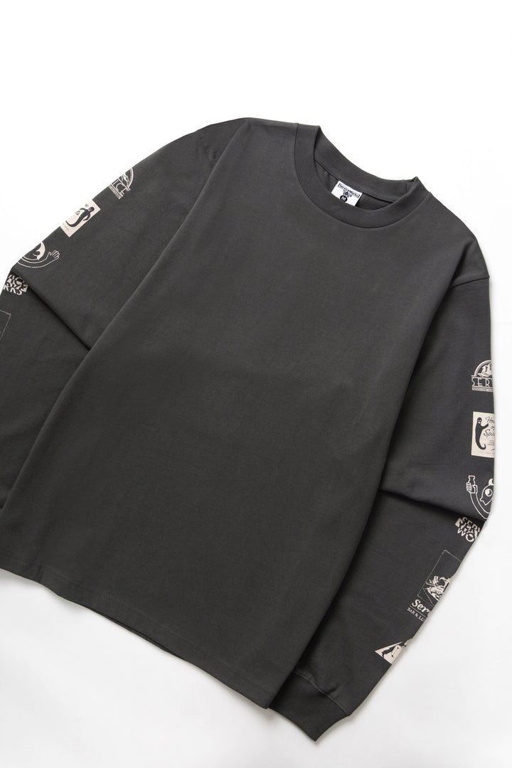 Service Works - Bootleg Long Sleeve Tee - Charcoal