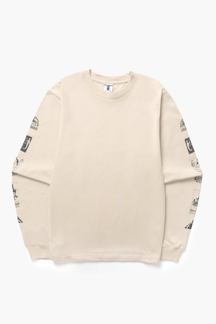 Service Works - Bootleg Long Sleeve Tee - Natural