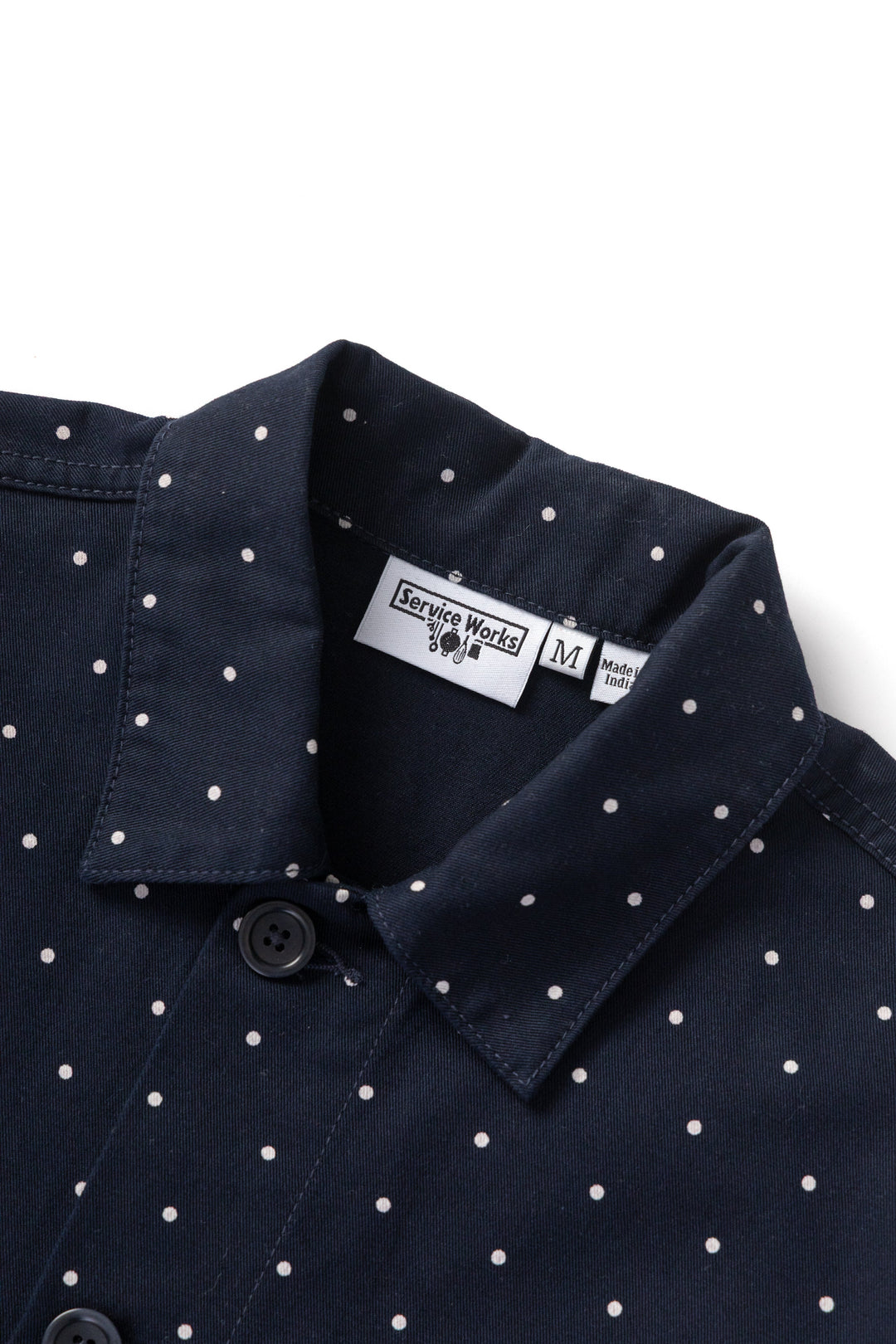 Service Works - Polka Dot Chore Shirt - Navy