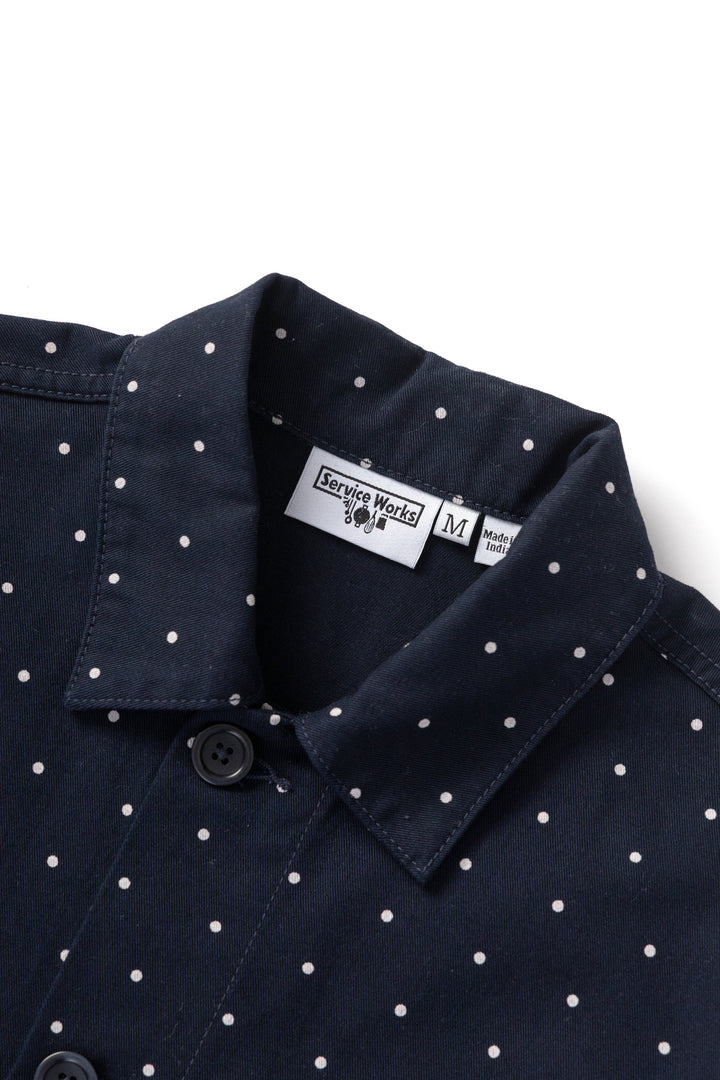 Service Works - Polka Dot Chore Shirt - Navy