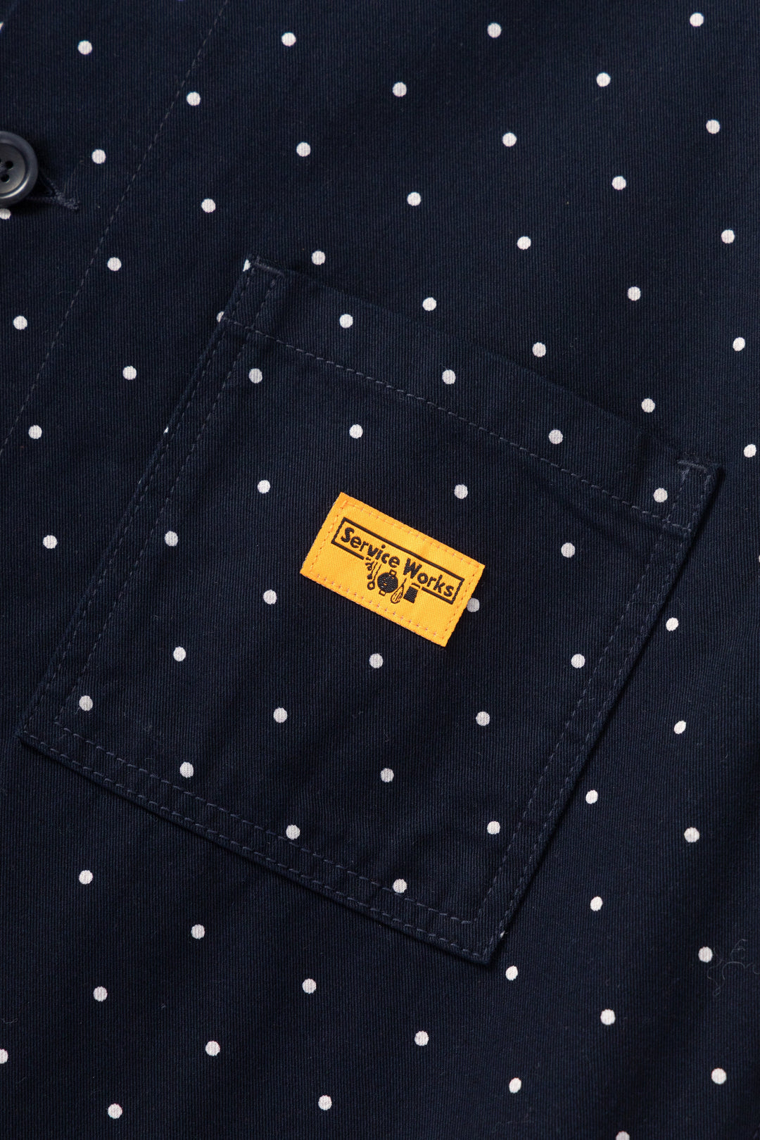 Service Works - Polka Dot Chore Shirt - Navy