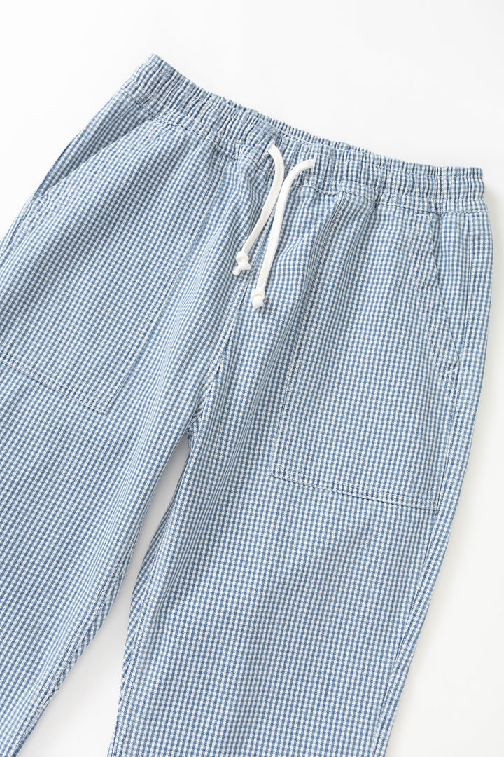 Service Works -  House Gingham Chef Pants - Blue