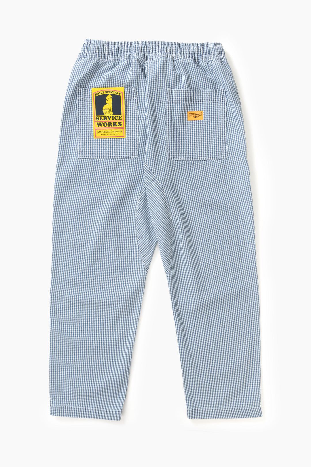 Service Works -  House Gingham Chef Pants - Blue