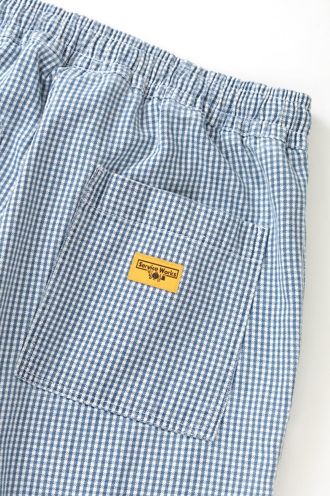 Service Works -  House Gingham Chef Pants - Blue