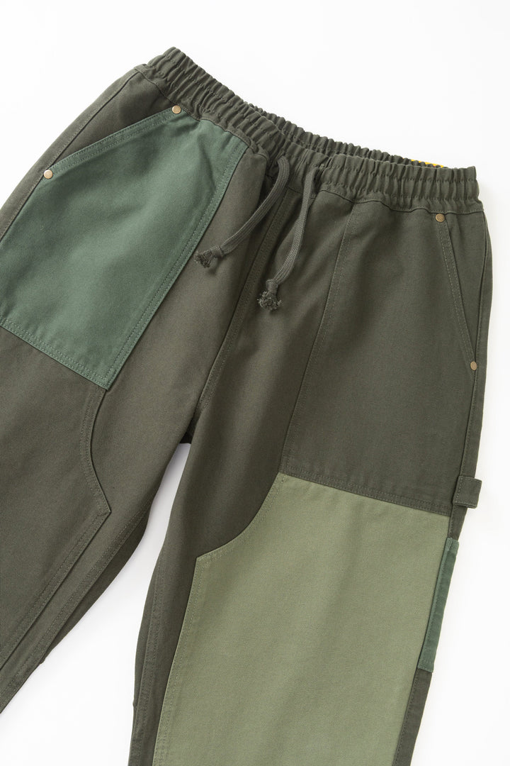 Service Works -  Patchwork Utility Chef Pants - Green
