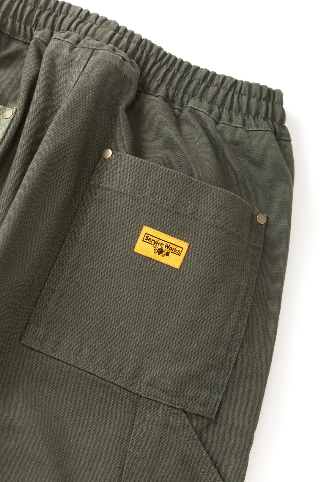 Service Works -  Patchwork Utility Chef Pants - Green
