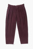 Service Works -  Fine Cord Part Timer Pant - Burgundy