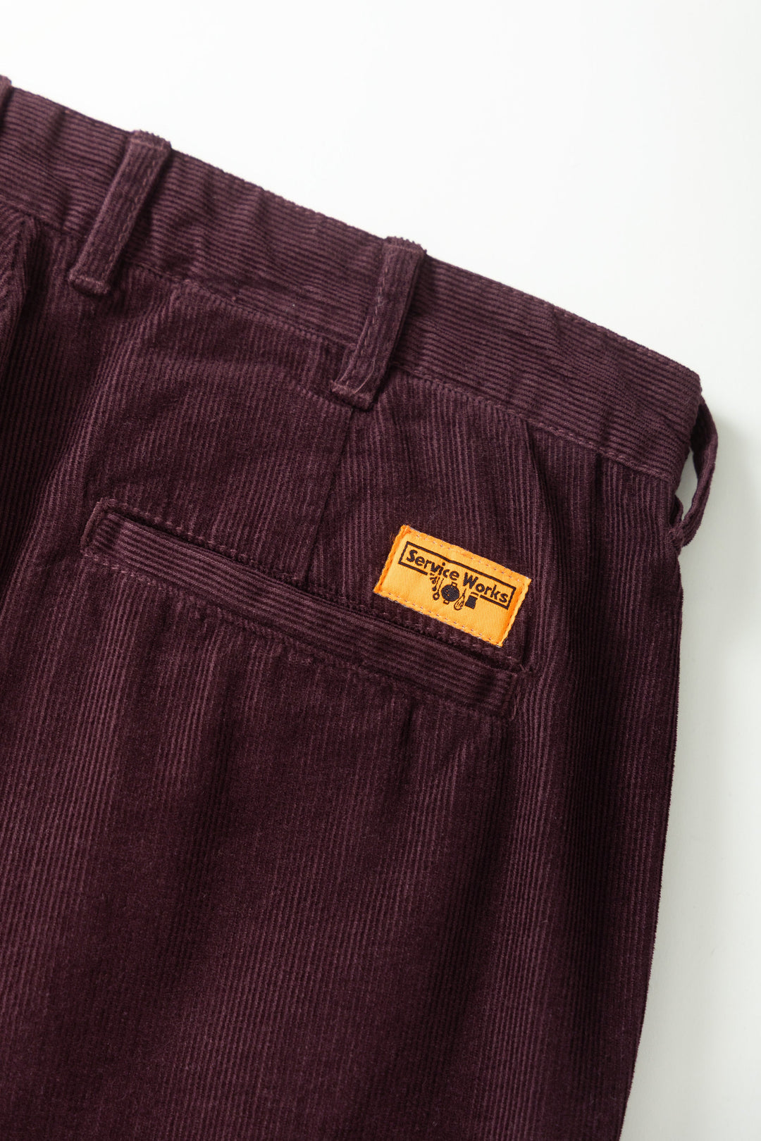 Service Works -  Fine Cord Part Timer Pant - Burgundy