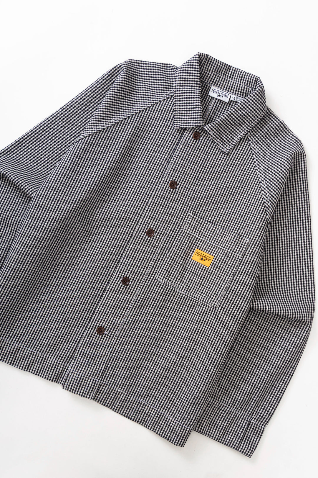 Service Works -  House Gingham FOH Overshirt - Black