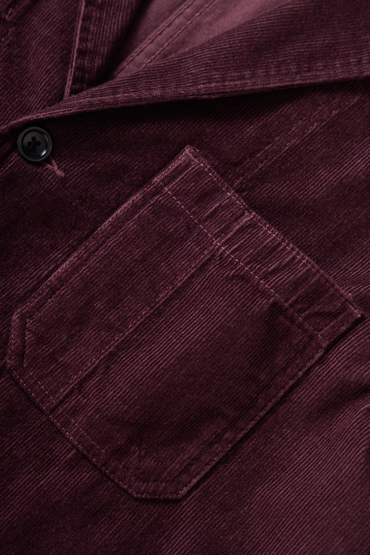 Service Works -  Fine Cord Server Suit Jacket - Burgundy