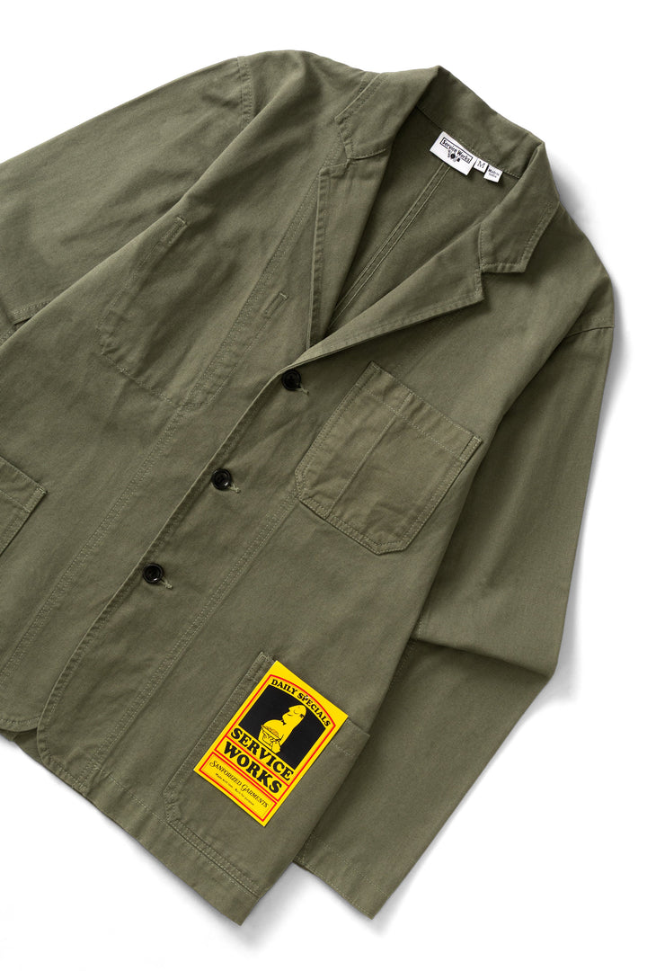 Service Works -  Twill Server Suit Jacket - Olive