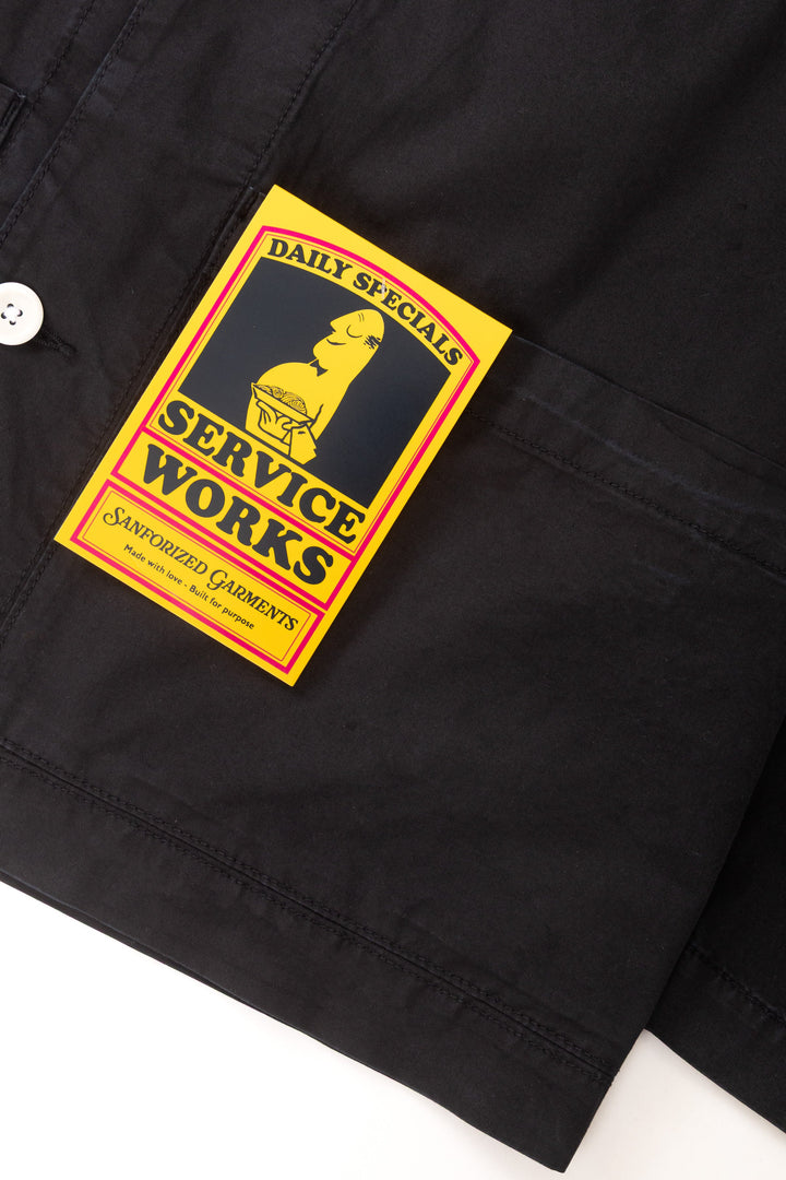 Service Works -  Tech Twill Easy Chef Shirt - Black