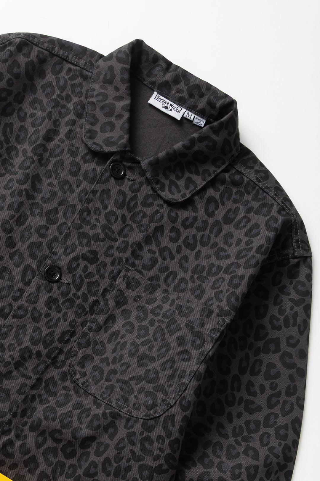 Service Works -  Patterned Easy Chef Shirt - Black Leopard