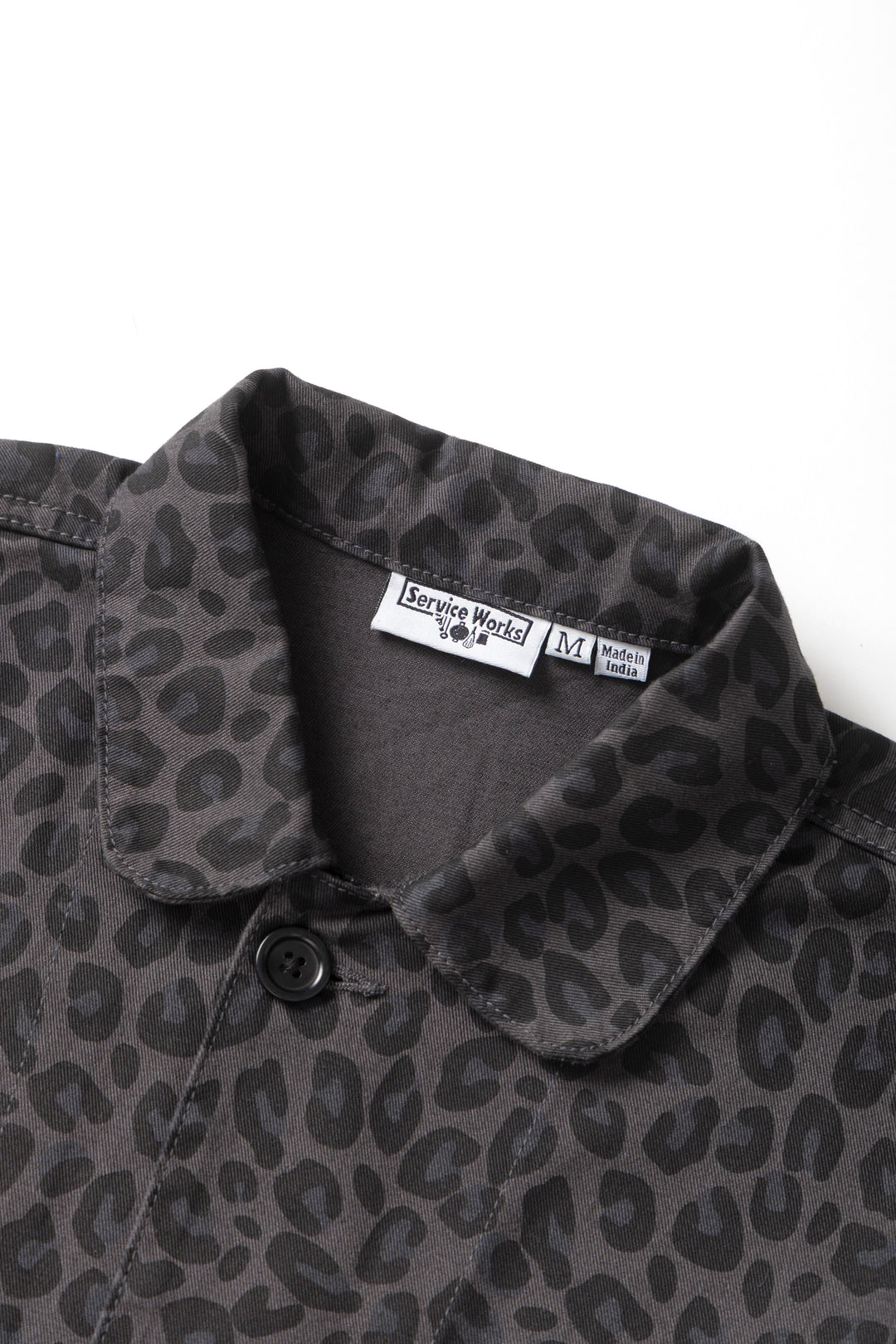 Service Works -  Patterned Easy Chef Shirt - Black Leopard