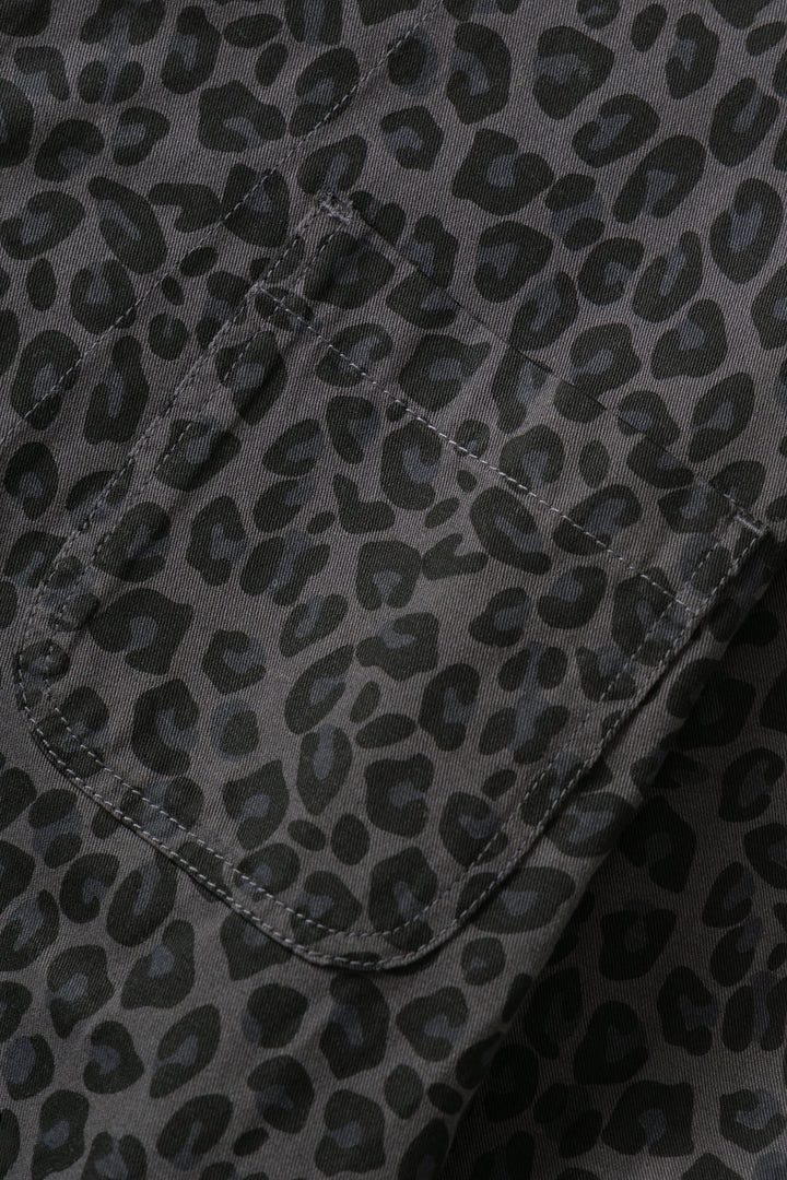 Service Works -  Patterned Easy Chef Shirt - Black Leopard