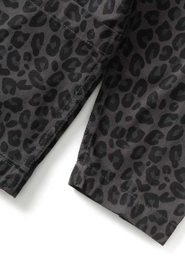Service Works -  Patterned Easy Chef Shirt - Black Leopard