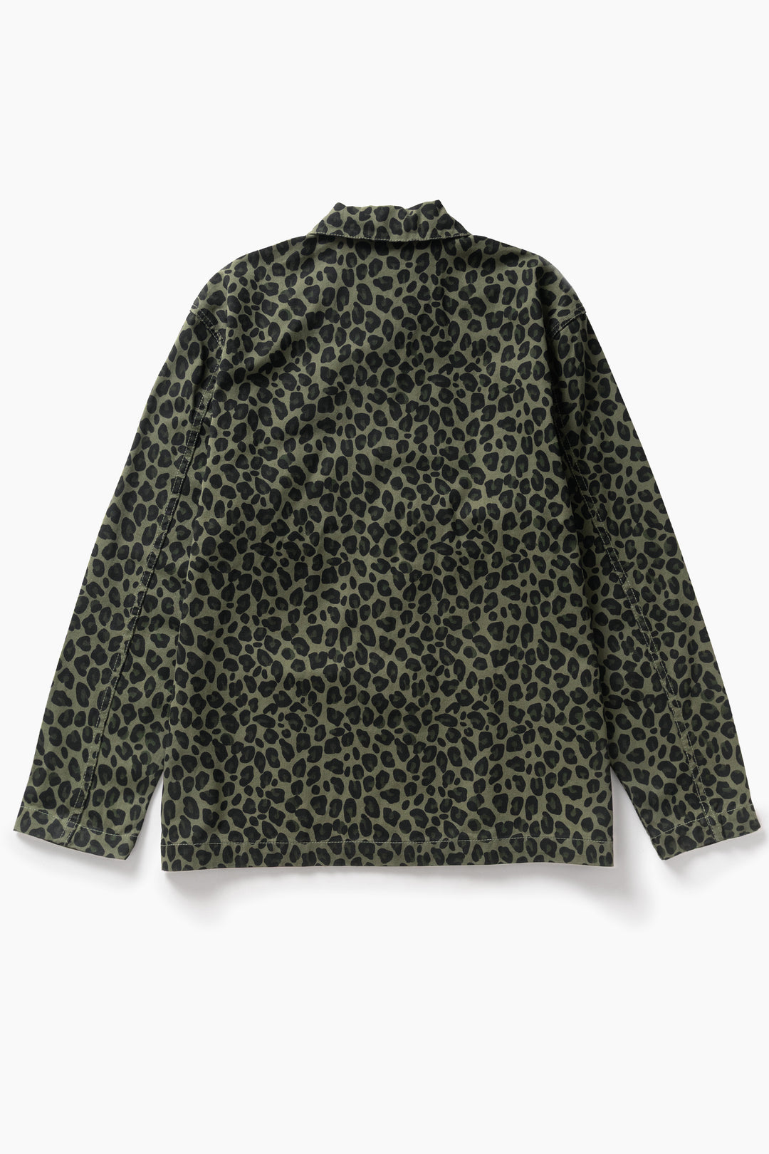 Service Works -  Patterned Easy Chef Shirt - Green Leopard