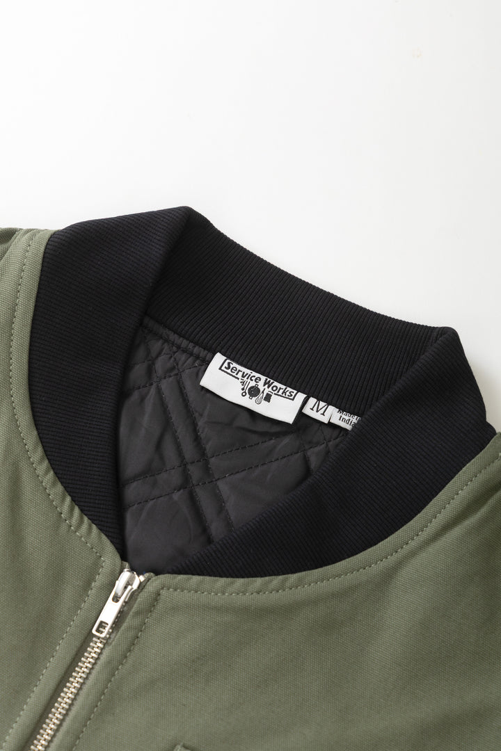 Service Works - Padded Work Vest Jacket - Olive