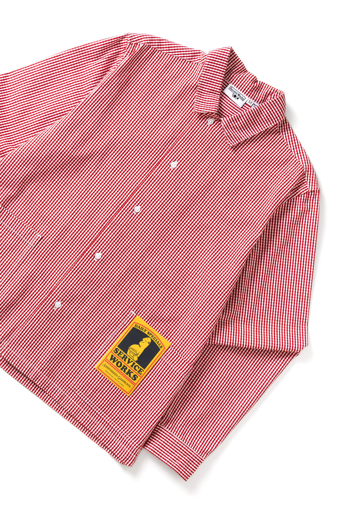 Service Works -  Gingham Waiter Shirt - Red