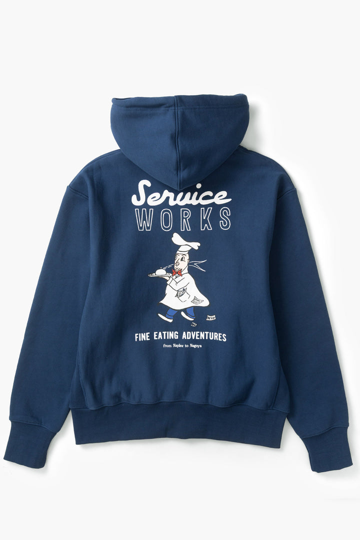 Service Works -  Eating Adventures Hoodie - Navy