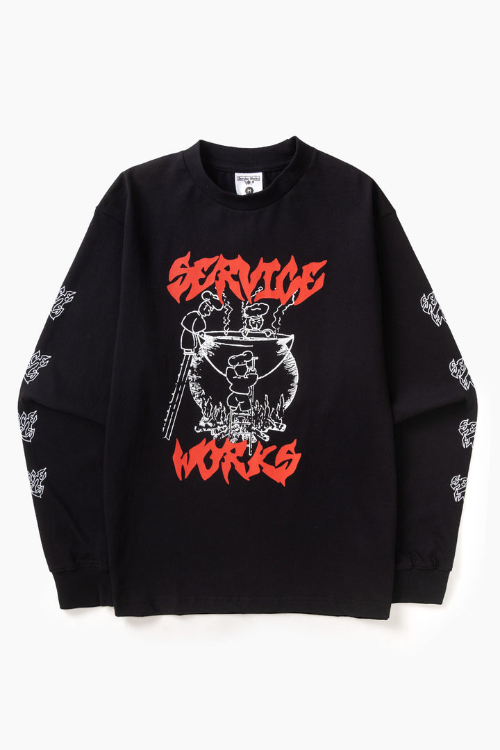 Service Works -  Boiling Point Long Sleeve Tee - Black