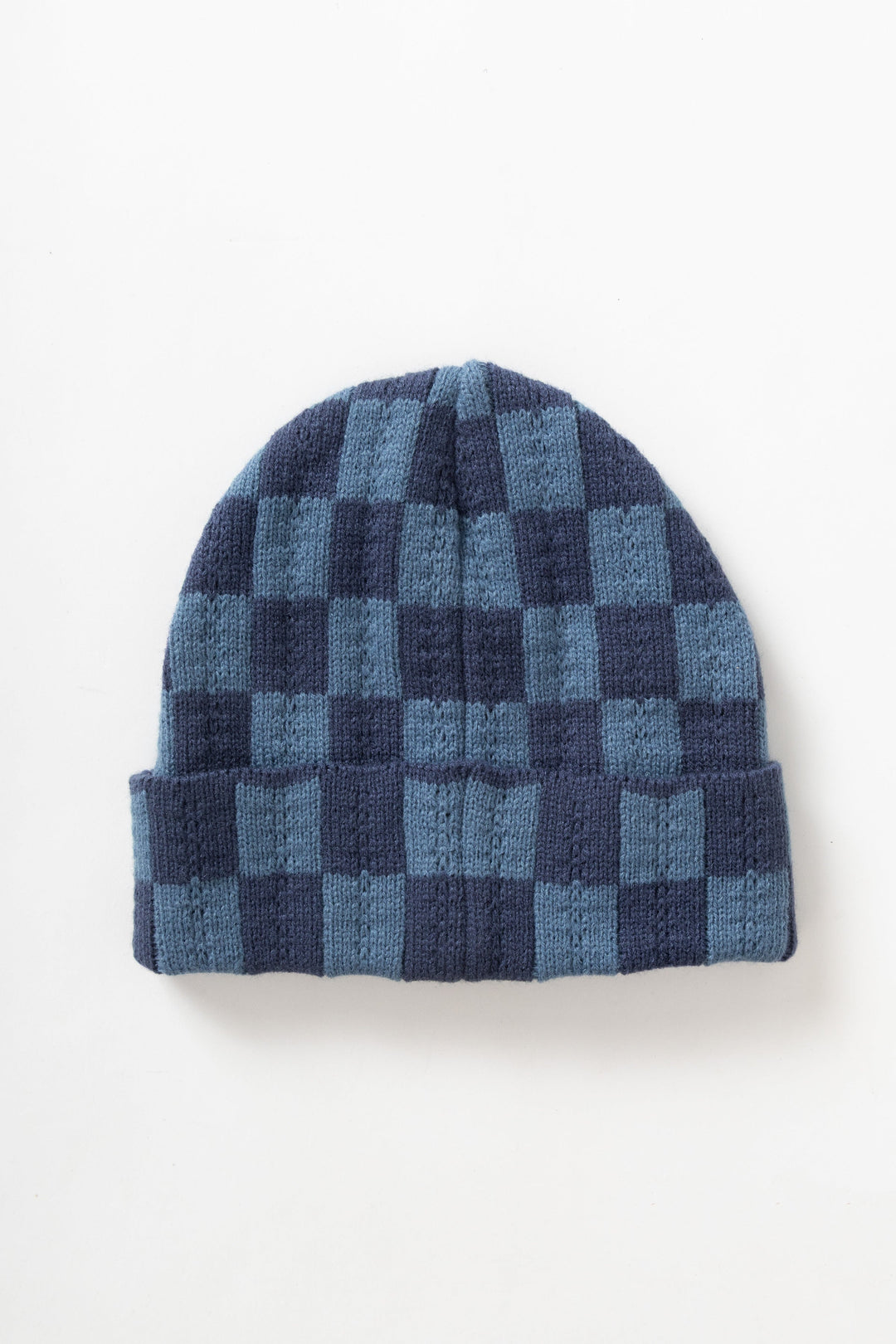 Service Works -  Chunky Check Beanie - Navy