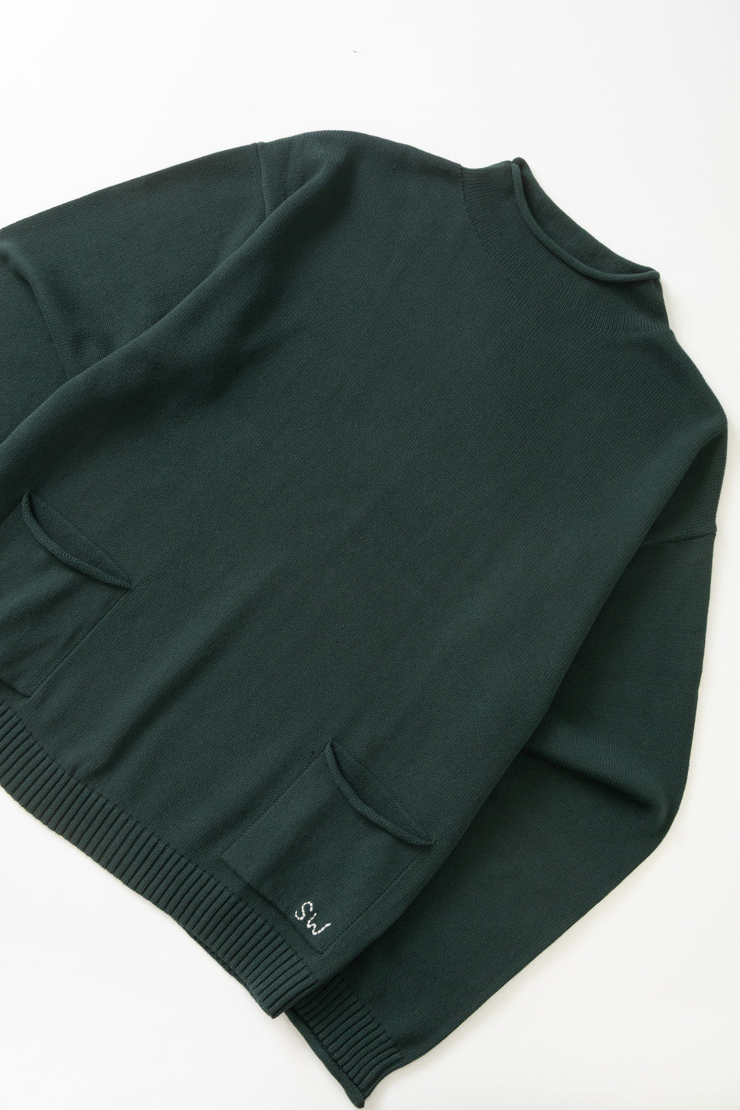 Service Works - Mock Smock Sweater - Forest