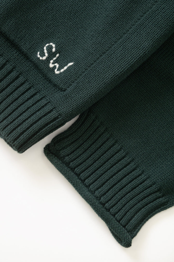 Service Works - Mock Smock Sweater - Forest