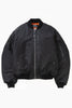 Schott N.Y.C - 90's Nylon Bomber Jacket - Black