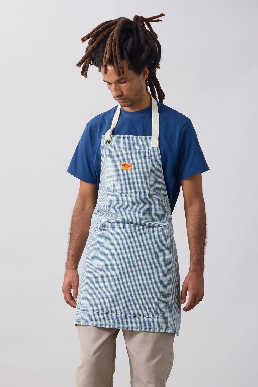 Service Works -  House Gingham Apron - Blue