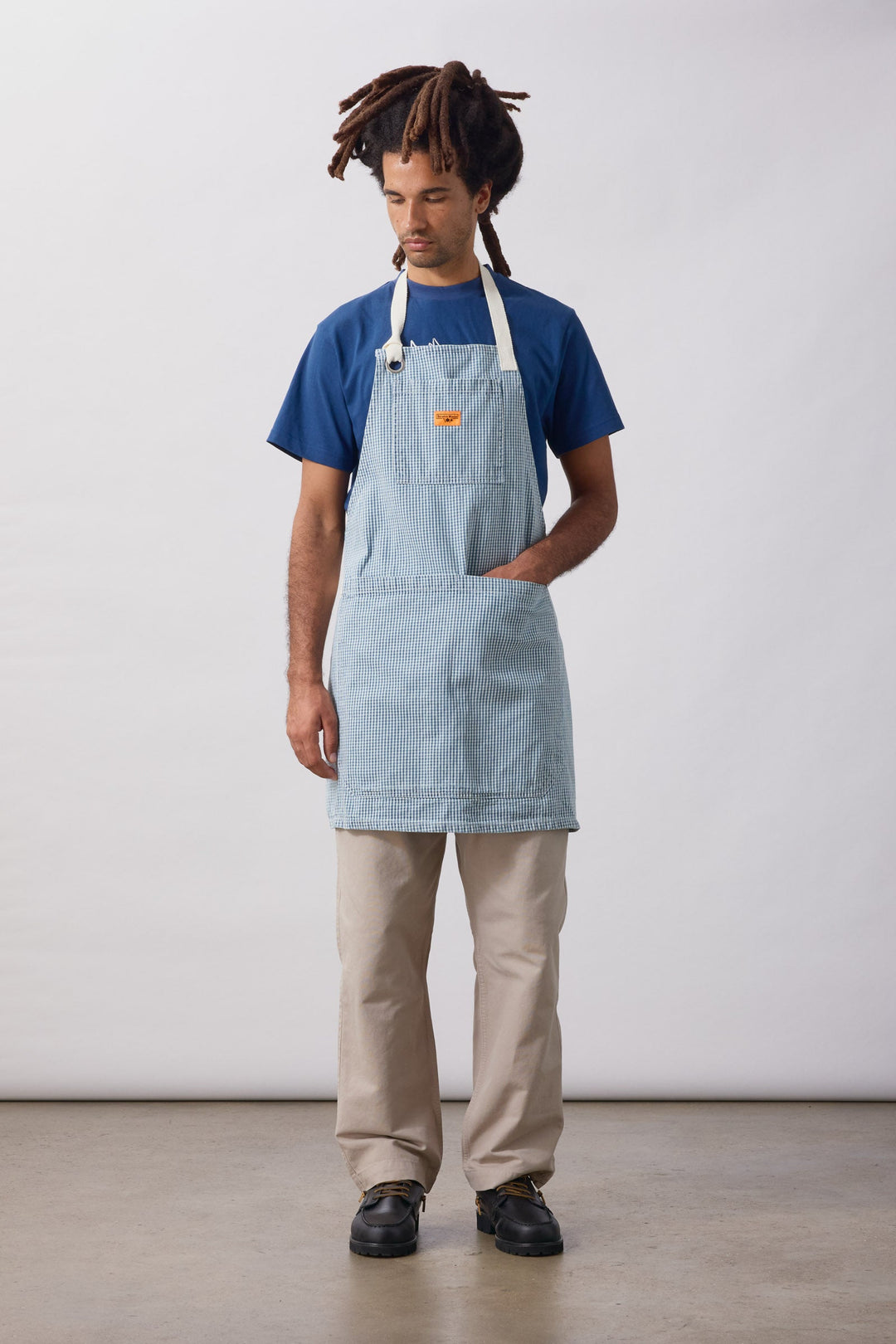 Service Works -  House Gingham Apron - Blue