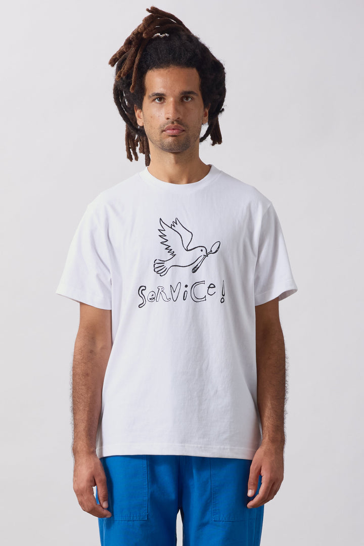 Service Works -  Dove Tee - White