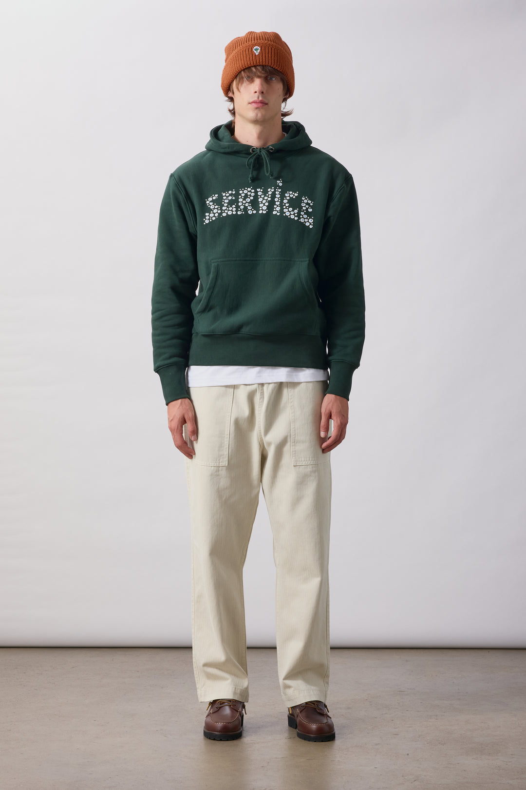 Service Works -  Pigment Herringbone Chef Pants - Bone