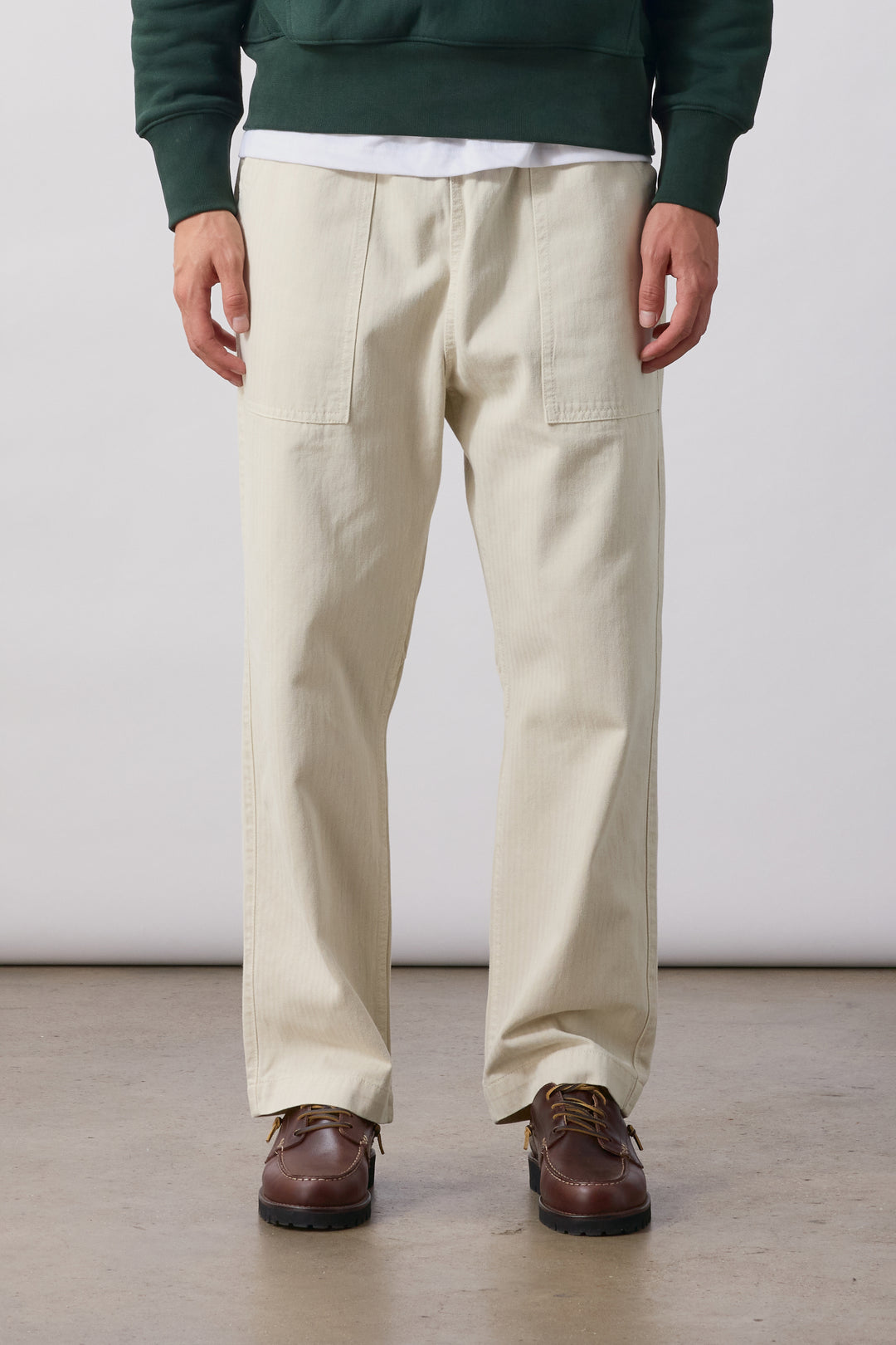 Service Works -  Pigment Herringbone Chef Pants - Bone