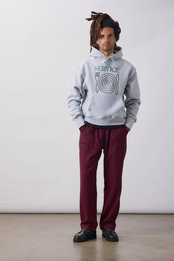 Service Works -  Spiral Hoodie - Heather Grey