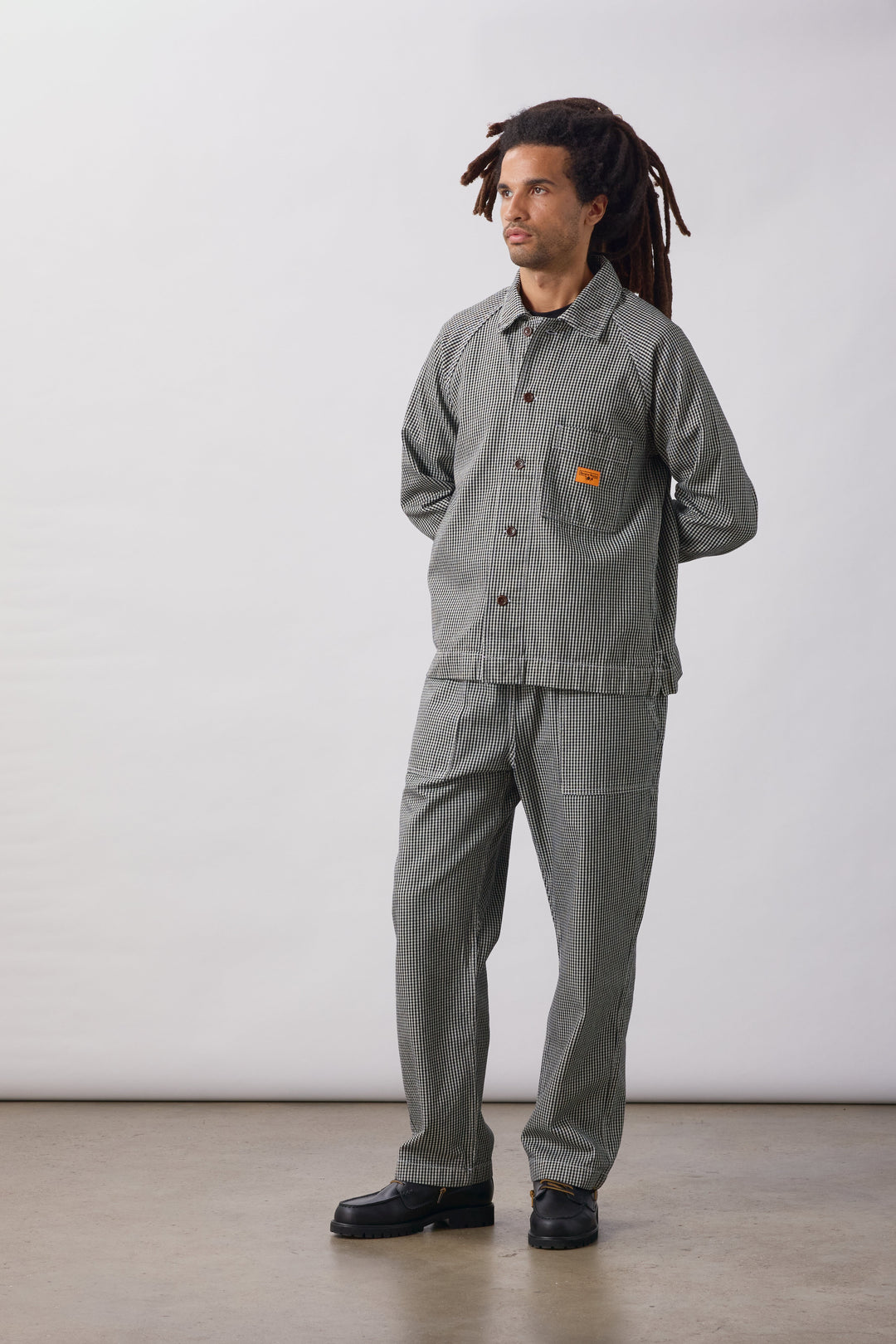 Service Works -  House Gingham Chef Pants - Black