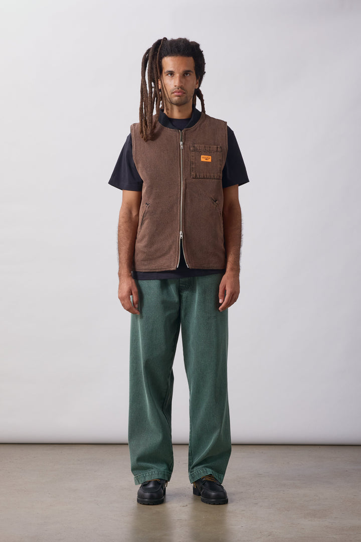 Service Works -  Over-Dyed Work Vest - Umber