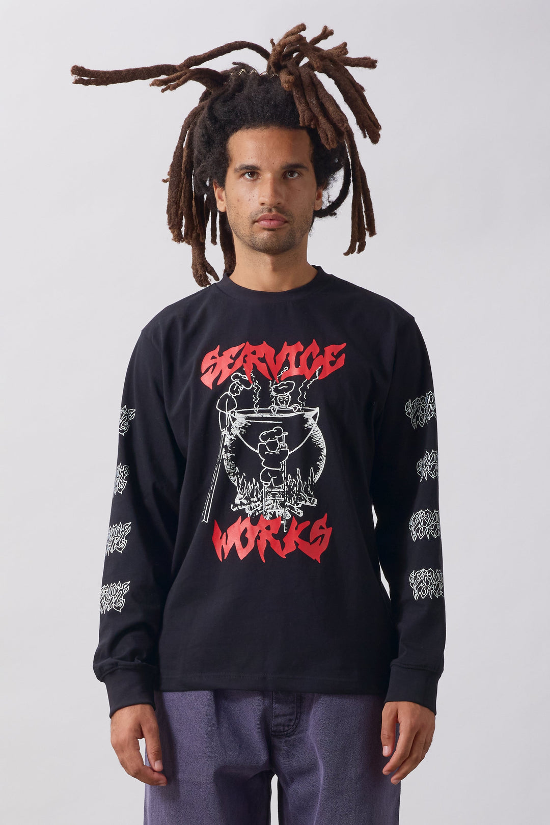 Service Works -  Boiling Point Long Sleeve Tee - Black
