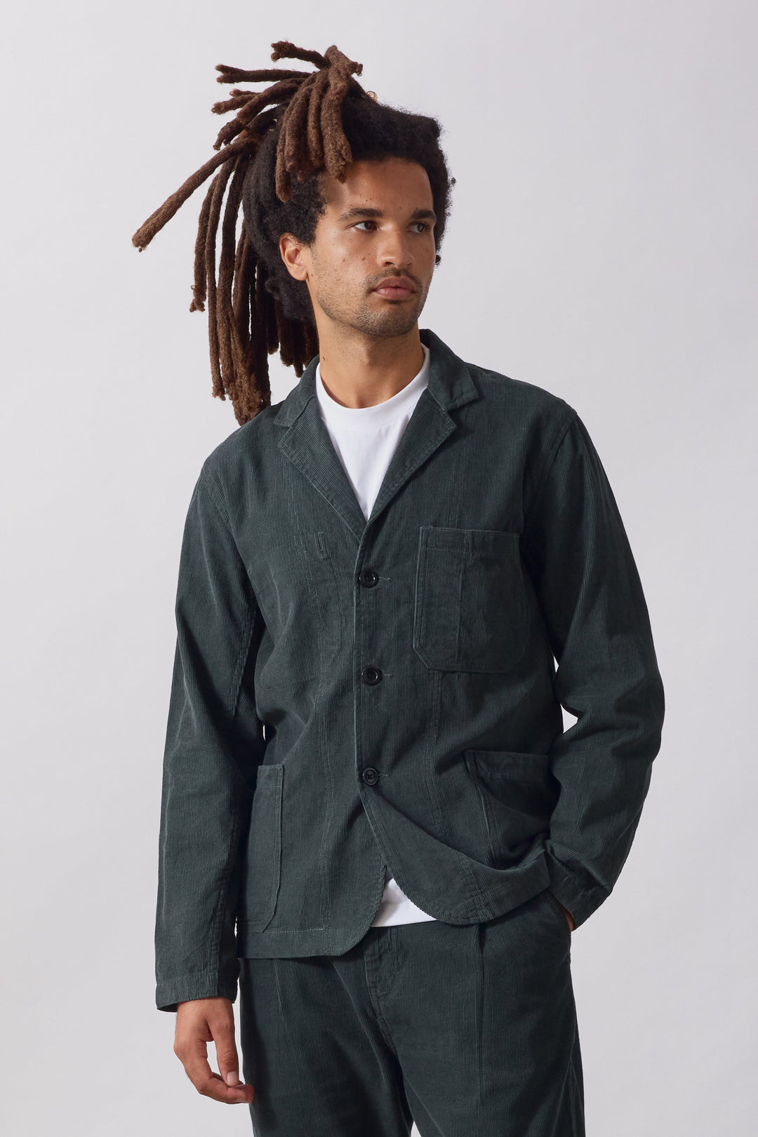 Service Works -  Fine Cord Server Suit Jacket - Jewel