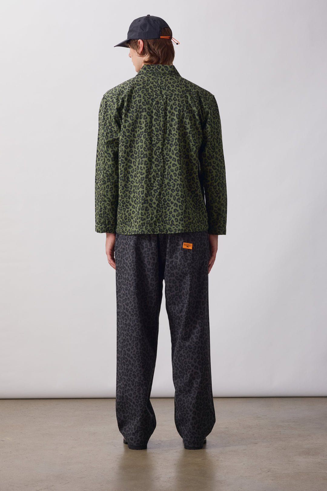 Service Works -  Patterned Easy Chef Shirt - Green Leopard