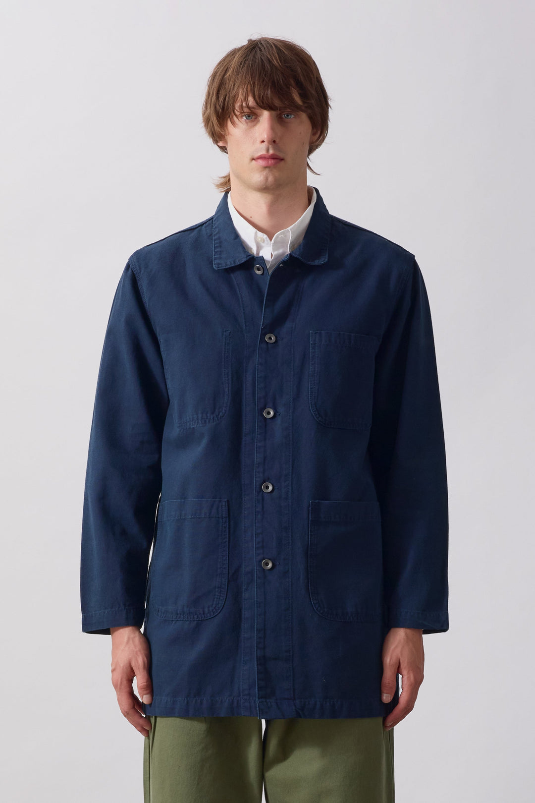 Service Works -  Canvas Long Shop Coat - Dark Navy