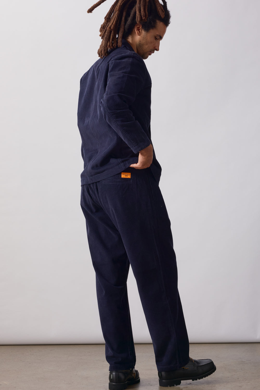 Service Works -  Fine Cord Part Timer Pant - Dark Navy