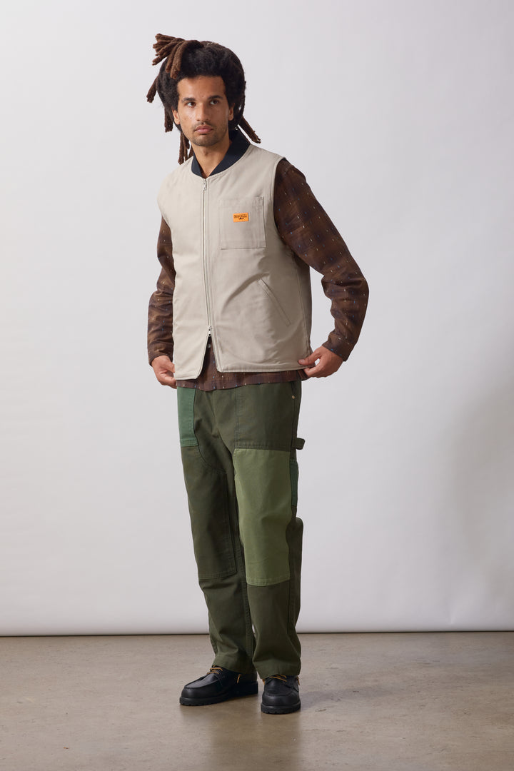 Service Works -  Padded Work Vest Jacket - Stone